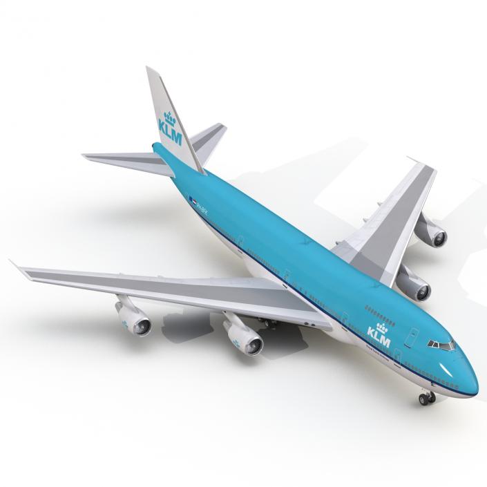 Boeing 747-200B KLM 3D model