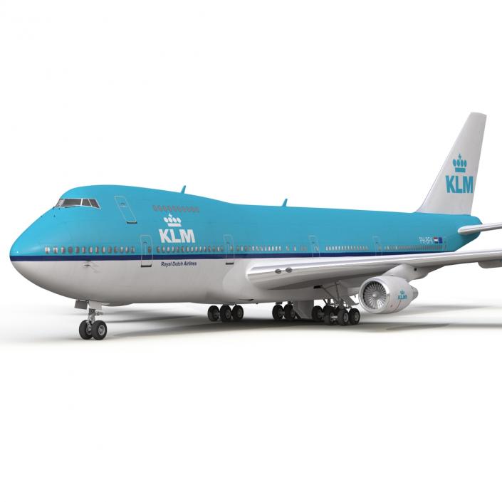 Boeing 747-200B KLM 3D model