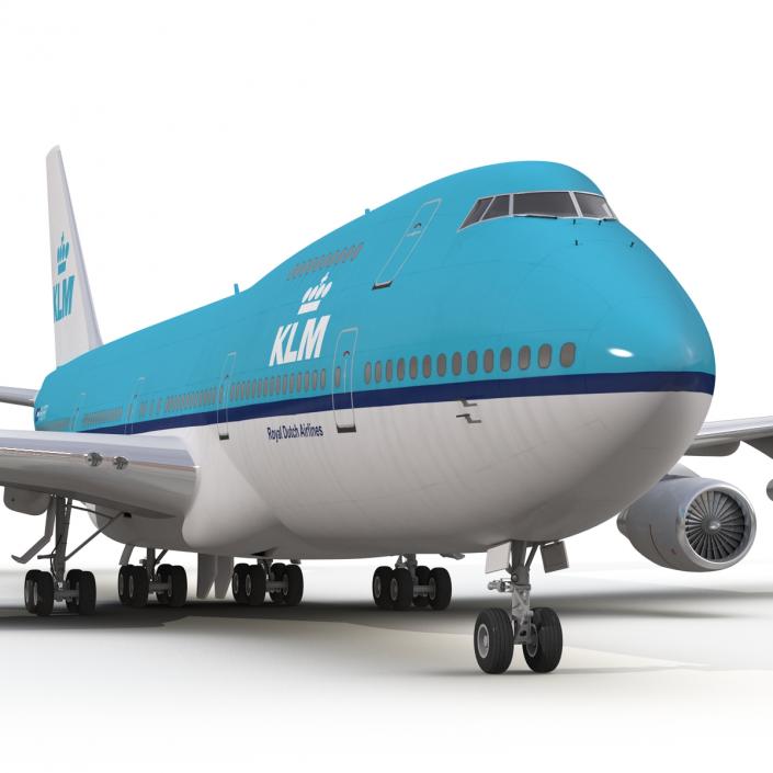 Boeing 747-200B KLM 3D model