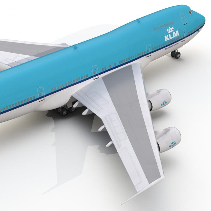 Boeing 747-200B KLM 3D model