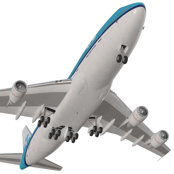 Boeing 747-200B KLM 3D model