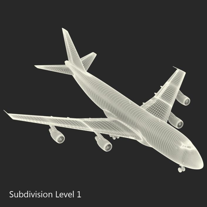 Boeing 747-200B KLM 3D model