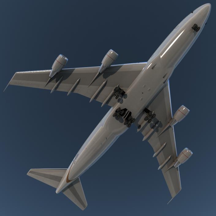 Boeing 747-200B United 3D