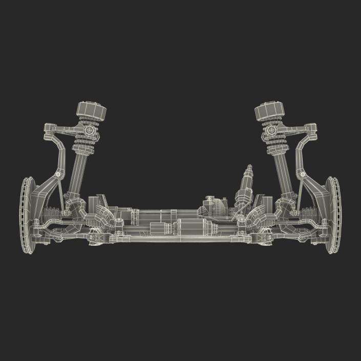 SUV Front Suspension 2 3D