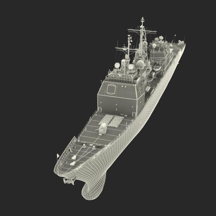 3D Ticonderoga Class Cruiser Chancellorsville CG-62 model