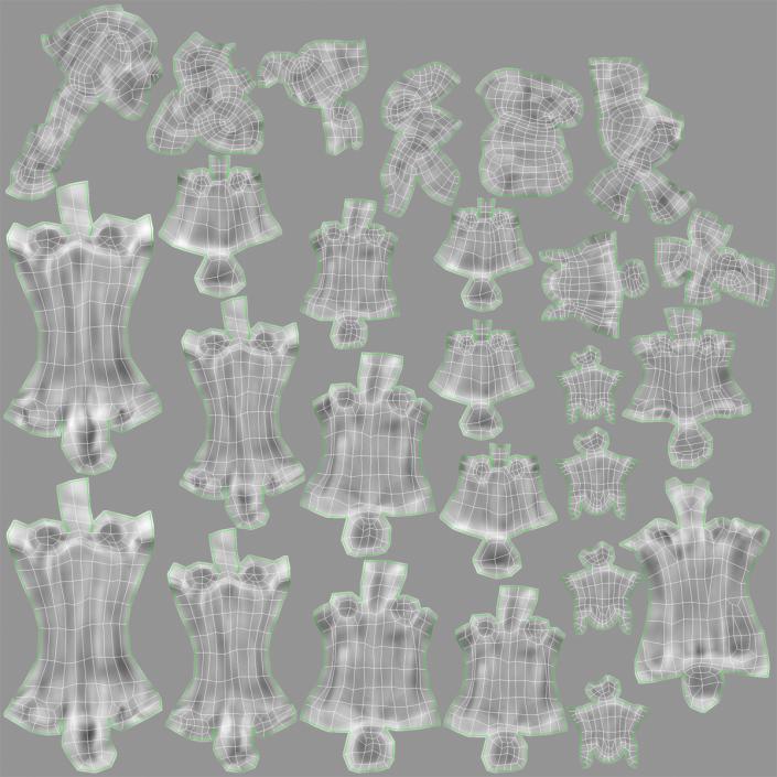 3D Human Male Skeleton Rigged