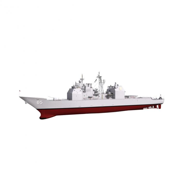 3D Ticonderoga Class Cruiser Chosin CG-65 model