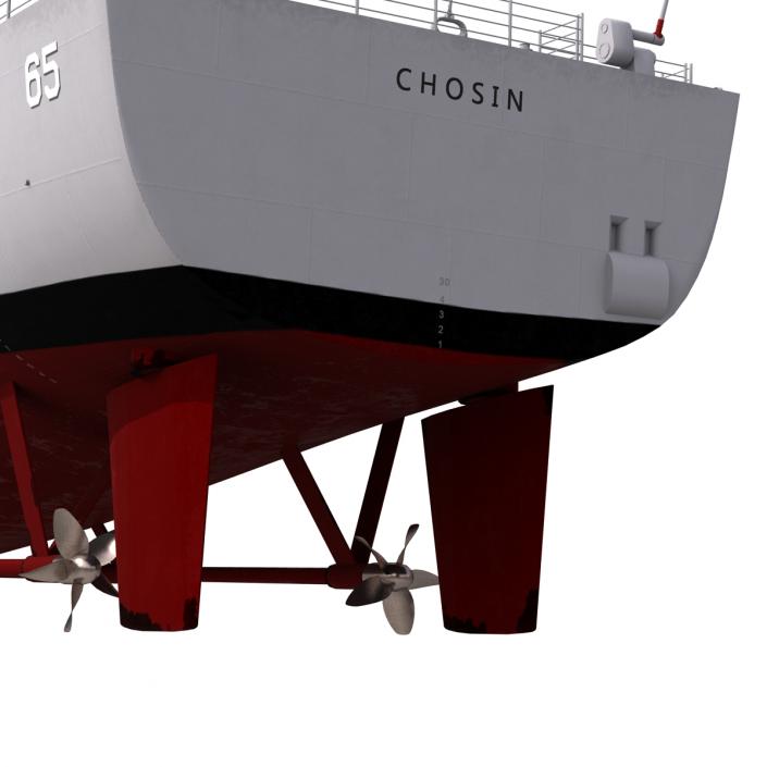 3D Ticonderoga Class Cruiser Chosin CG-65 model