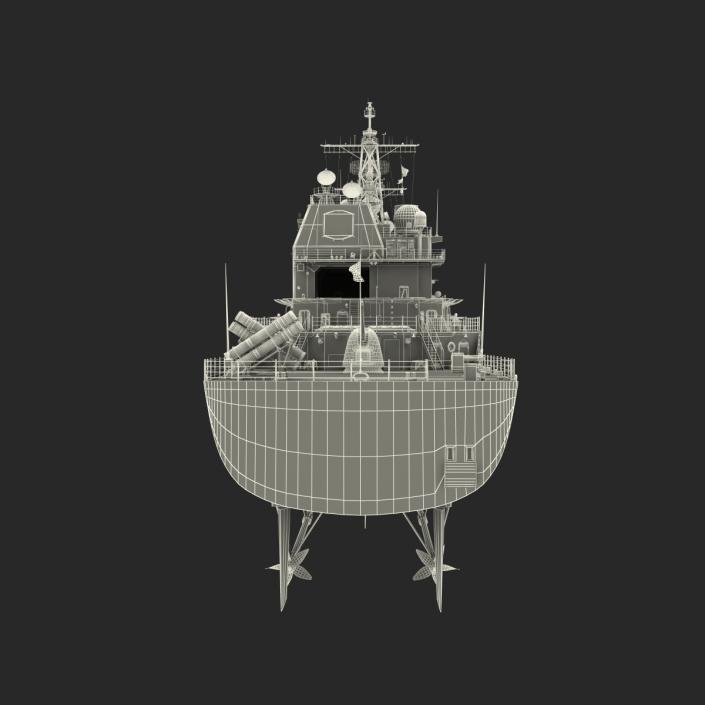 3D Ticonderoga Class Cruiser Chosin CG-65 model