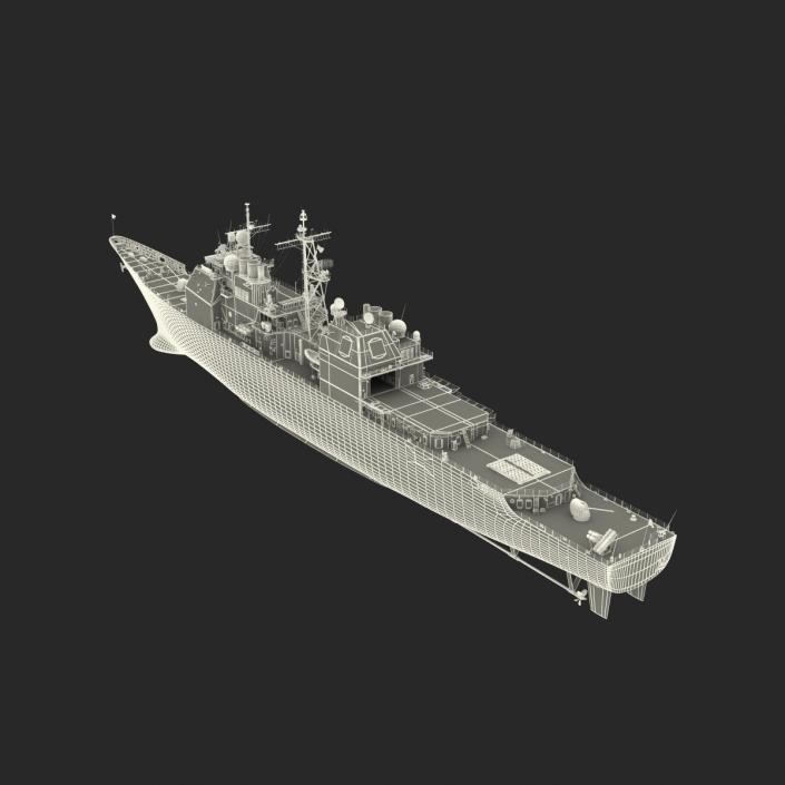 3D Ticonderoga Class Cruiser Chosin CG-65 model