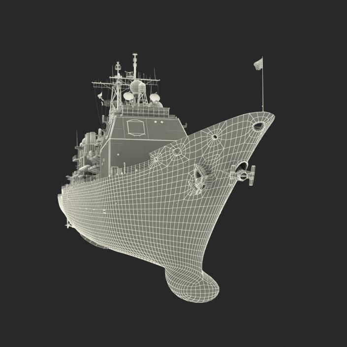 3D Ticonderoga Class Cruiser Chosin CG-65 model