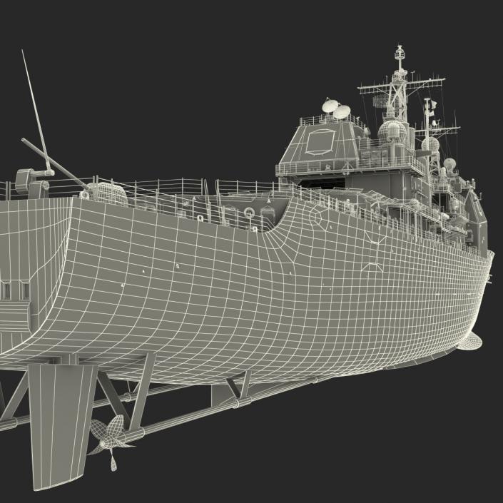 3D Ticonderoga Class Cruiser Chosin CG-65 model