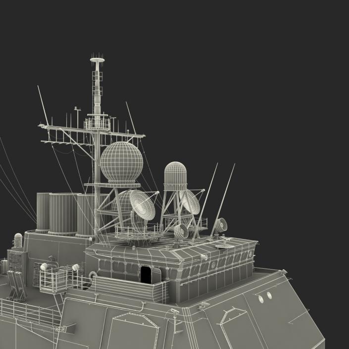 3D Ticonderoga Class Cruiser Chosin CG-65 model