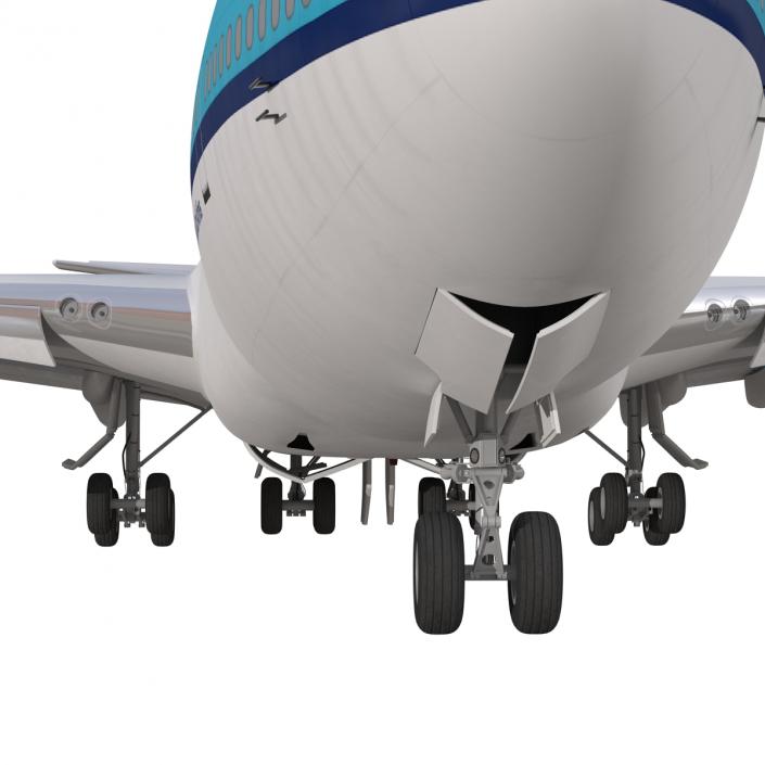 3D Boeing 747-200B KLM Rigged