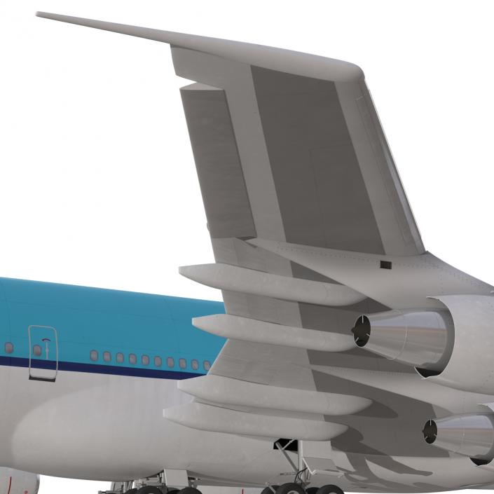 3D Boeing 747-200B KLM Rigged