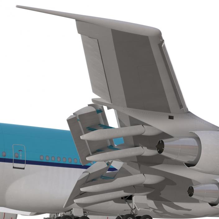 3D Boeing 747-200B KLM Rigged