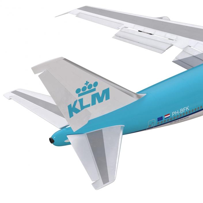 3D Boeing 747-200B KLM Rigged