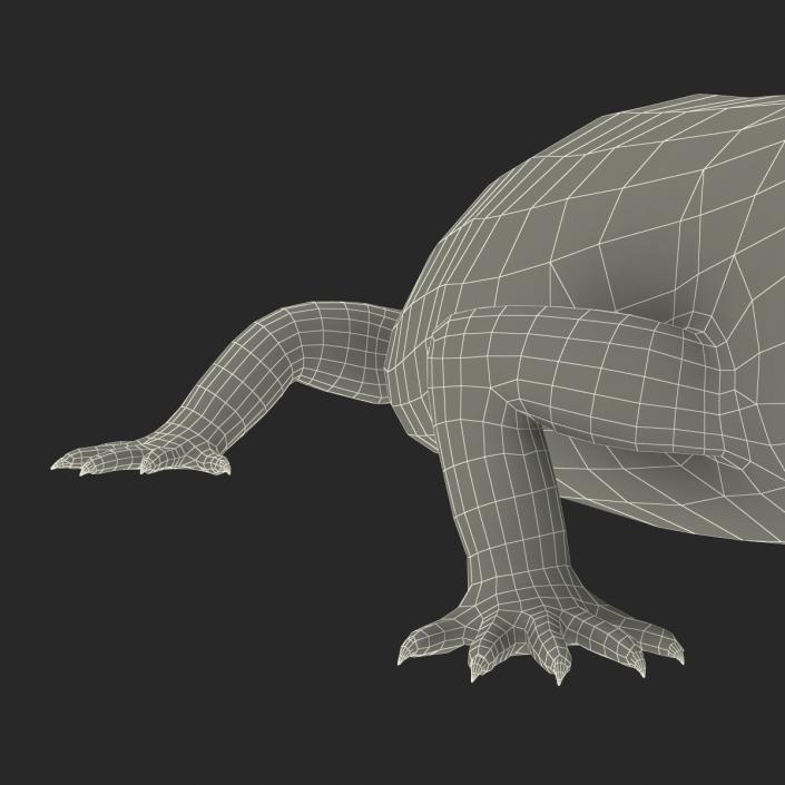 3D model Blue Tongued Skink Pose 4