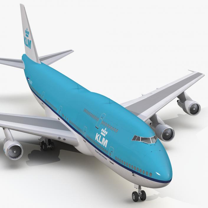 3D Boeing 747-300 KLM model