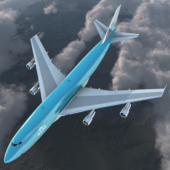 3D Boeing 747-300 KLM model