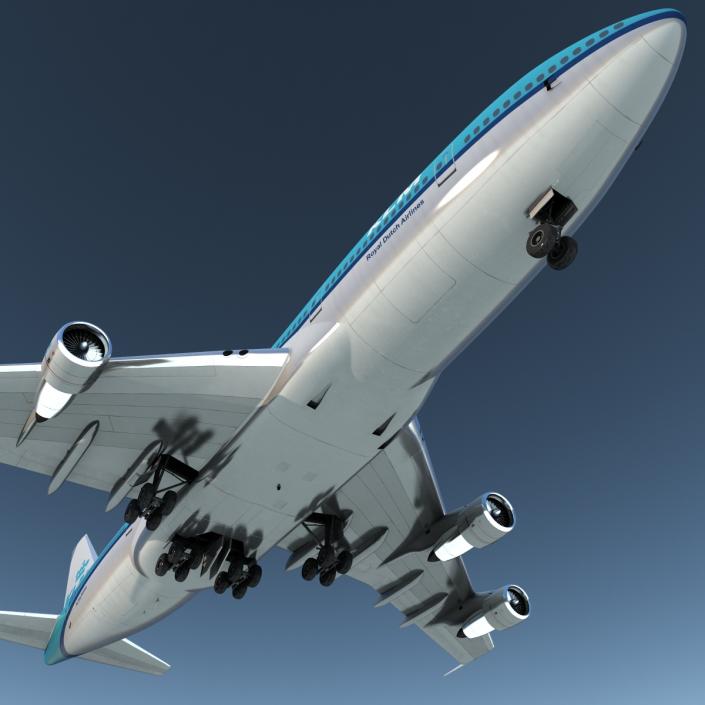 3D Boeing 747-300 KLM model