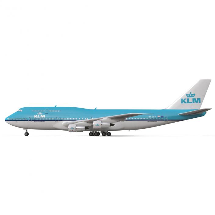 3D Boeing 747-300 KLM model