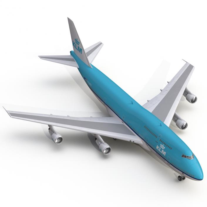 3D Boeing 747-300 KLM model