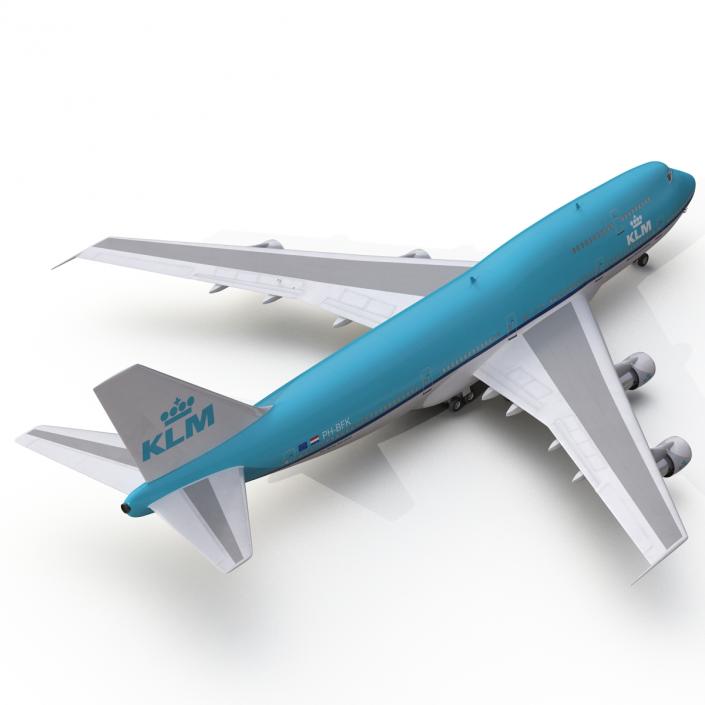 3D Boeing 747-300 KLM model