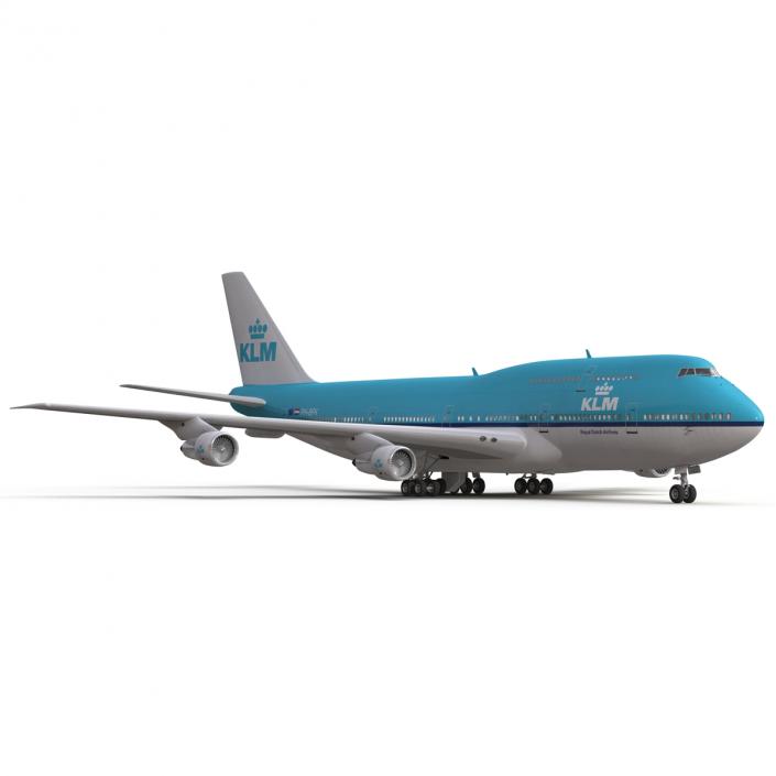 3D Boeing 747-300 KLM model