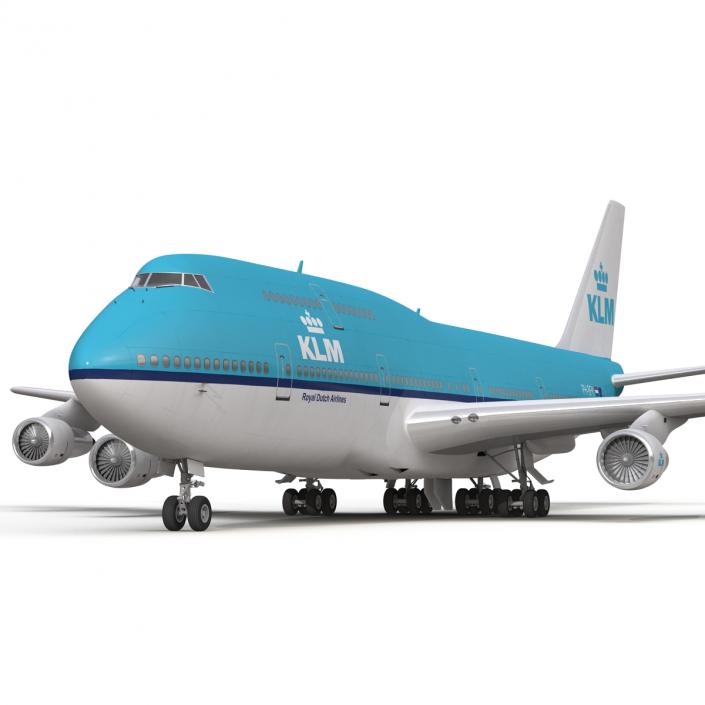 3D Boeing 747-300 KLM model