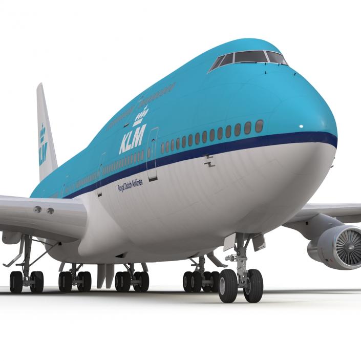 3D Boeing 747-300 KLM model