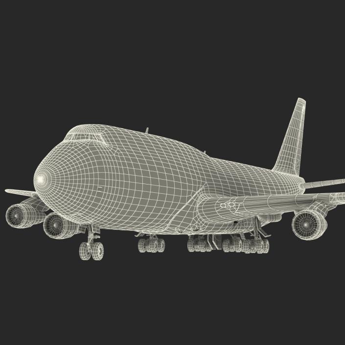 3D Boeing 747-300 KLM model