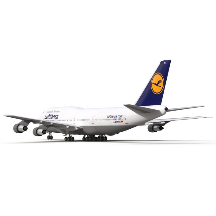 Boeing 747-300 Lufthansa 3D model