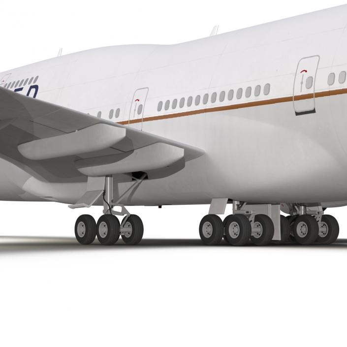 3D Boeing 747-300 United