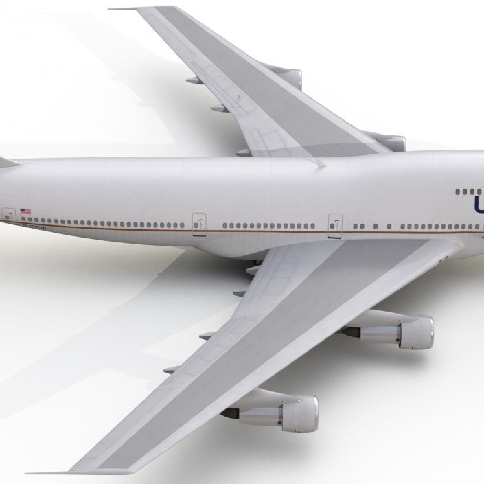 3D Boeing 747-300 United