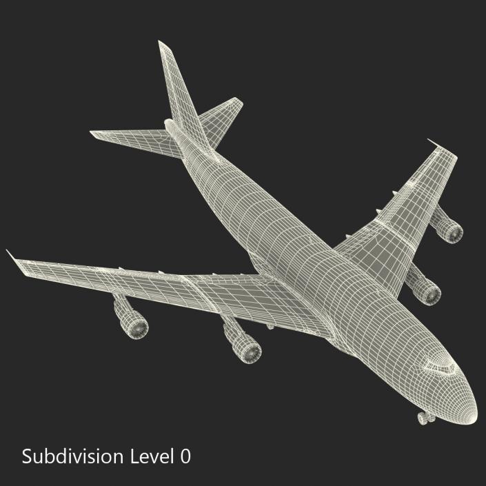 3D Boeing 747-300 United