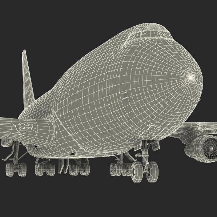 3D Boeing 747-300 United