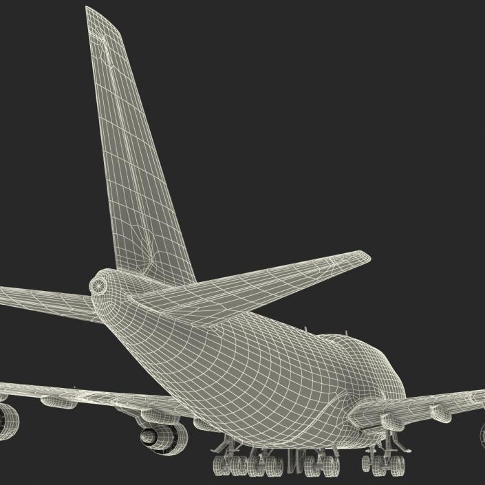 3D Boeing 747-300 United