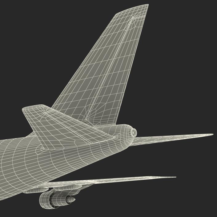 3D Boeing 747-300 United