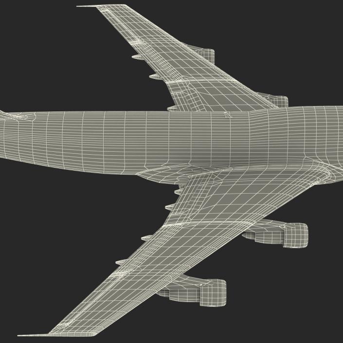 3D Boeing 747-300 United