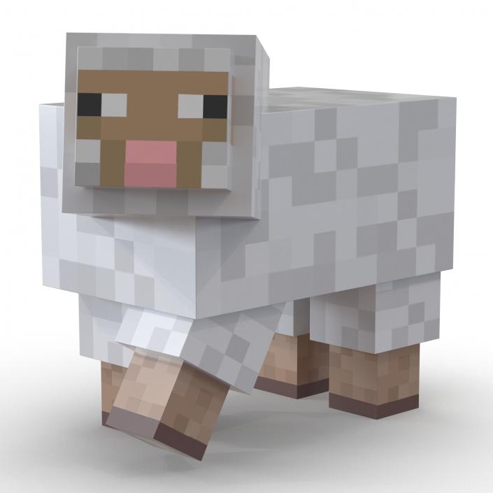 Minecraft Sheep Rigged 3D