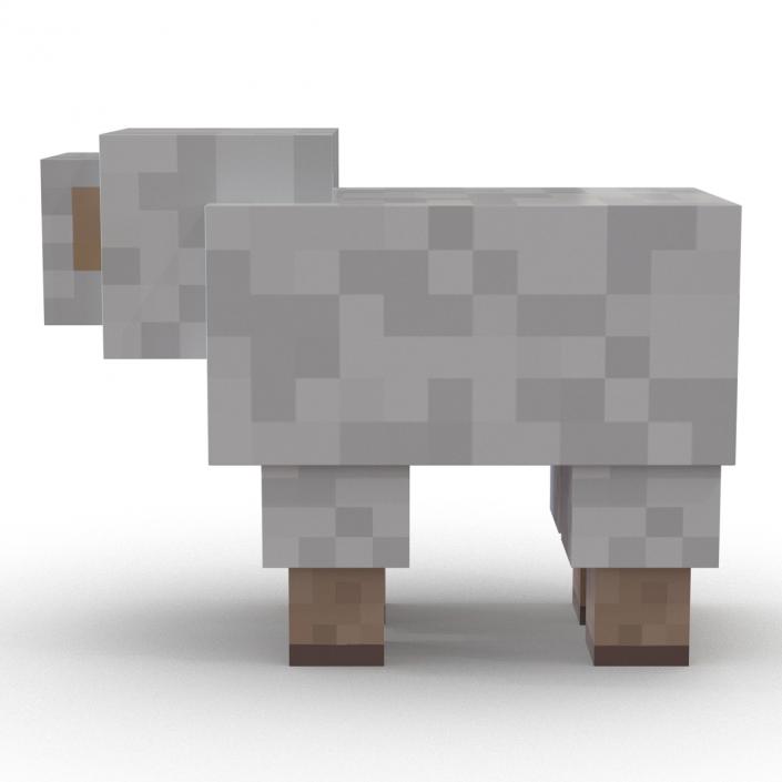 Minecraft Sheep Rigged 3D