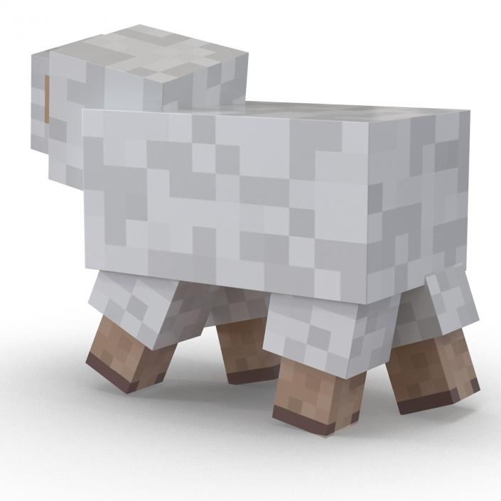 Minecraft Sheep Rigged 3D