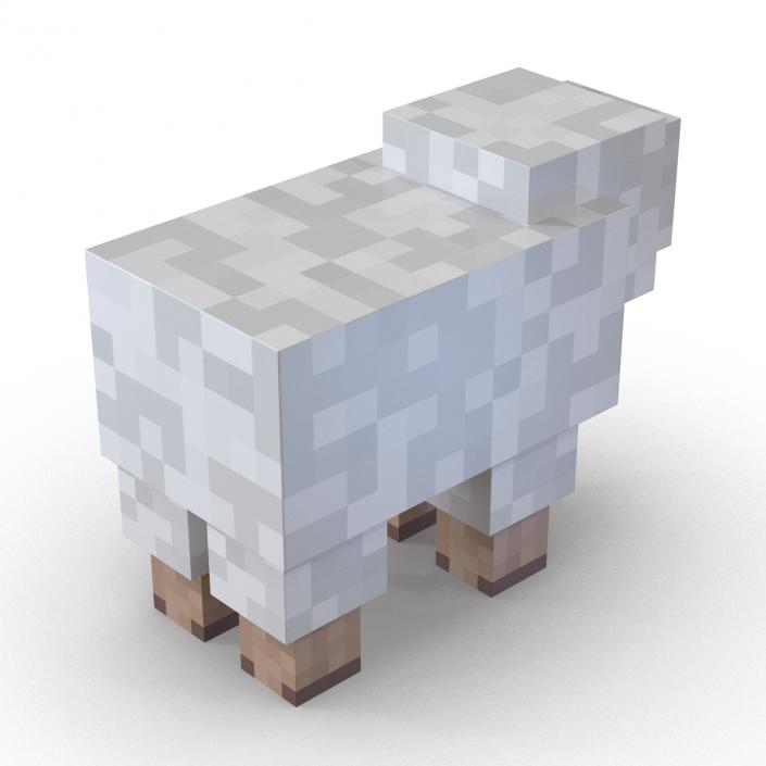 Minecraft Sheep Rigged 3D