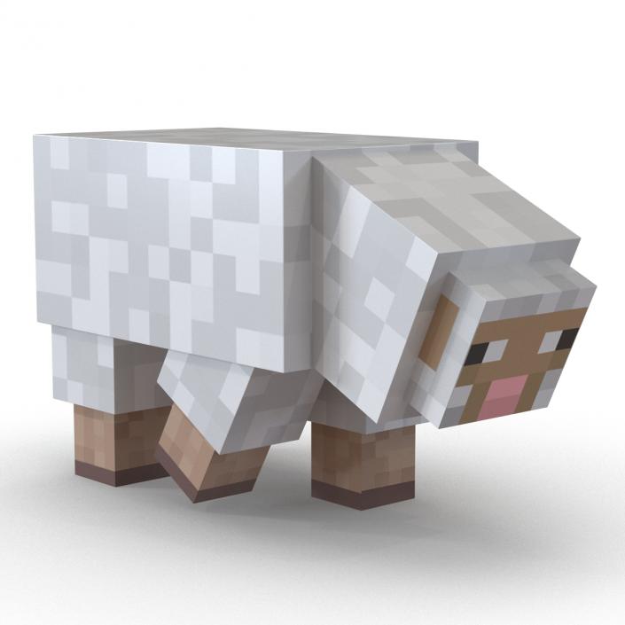 Minecraft Sheep Rigged 3D