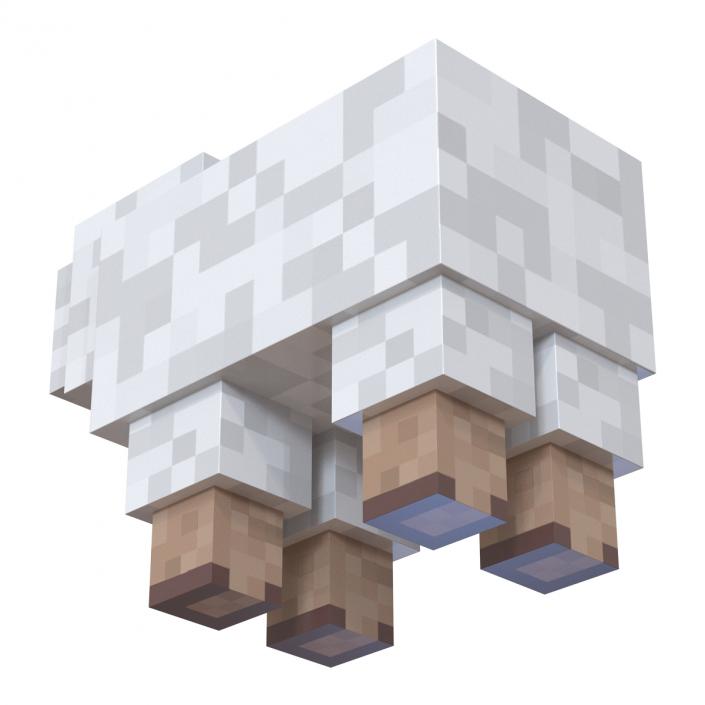 Minecraft Sheep Rigged 3D