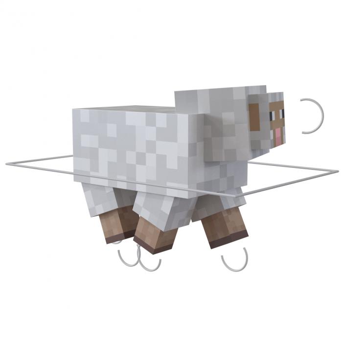 Minecraft Sheep Rigged 3D