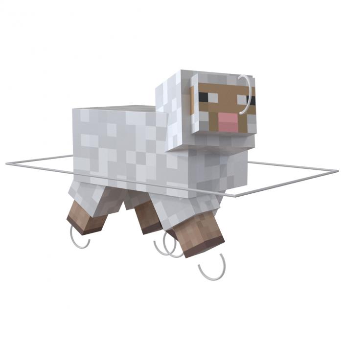 Minecraft Sheep Rigged 3D