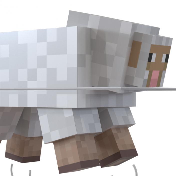 Minecraft Sheep Rigged 3D