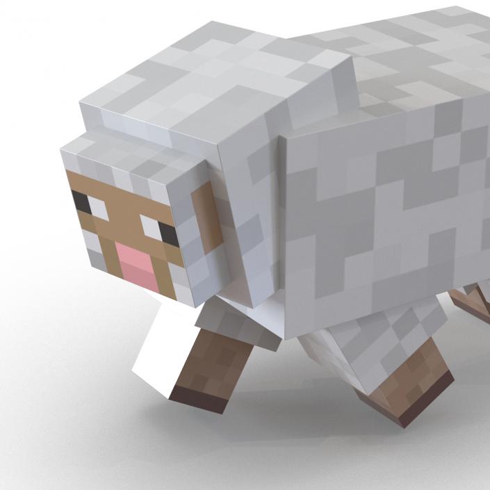 Minecraft Sheep Rigged 3D